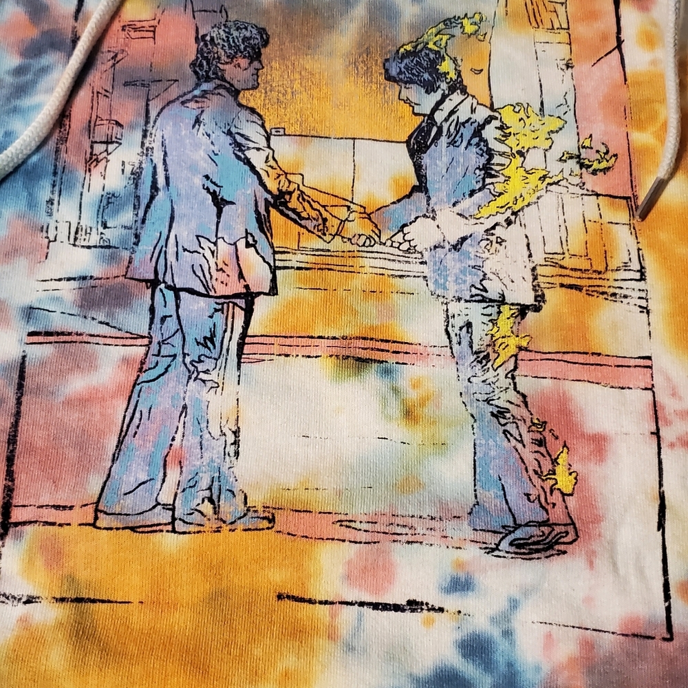 🆕️ Pink Floyd Wish You Were Here Tie Dye Hoodie - Picture 3 of 7